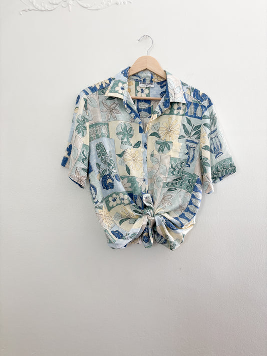 Alfred Dunner Floral button up (M/L)