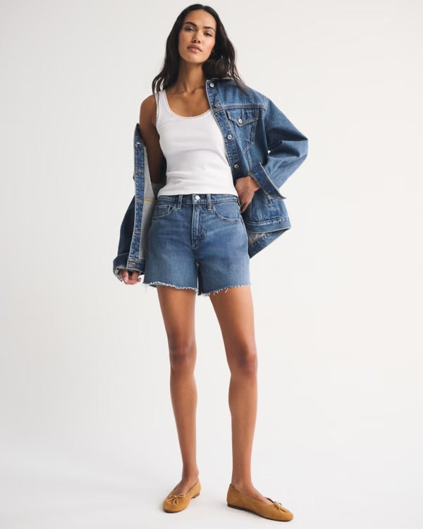 Abercrombie High Rise Dad Short (32)