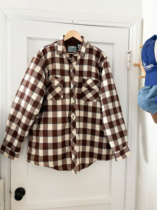 Vintage Checkered Shacket (XL)