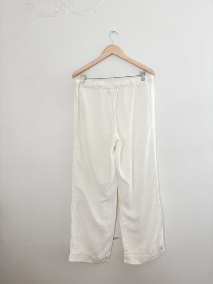 RH Linen Cream Easy Pants (L)