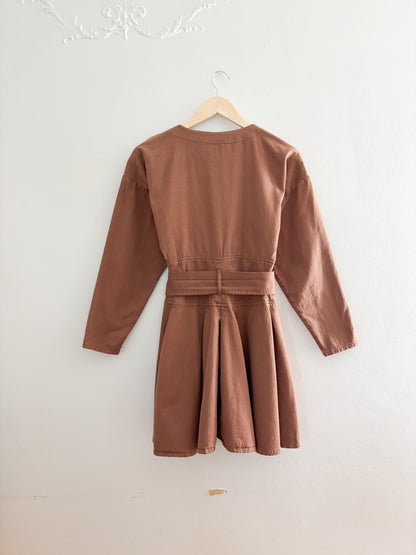 Vintage Brown Dress (XS/S)