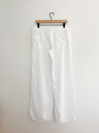 White Linen Pants (L)