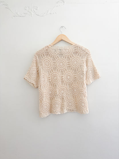 Vintage Crochet Top (M)