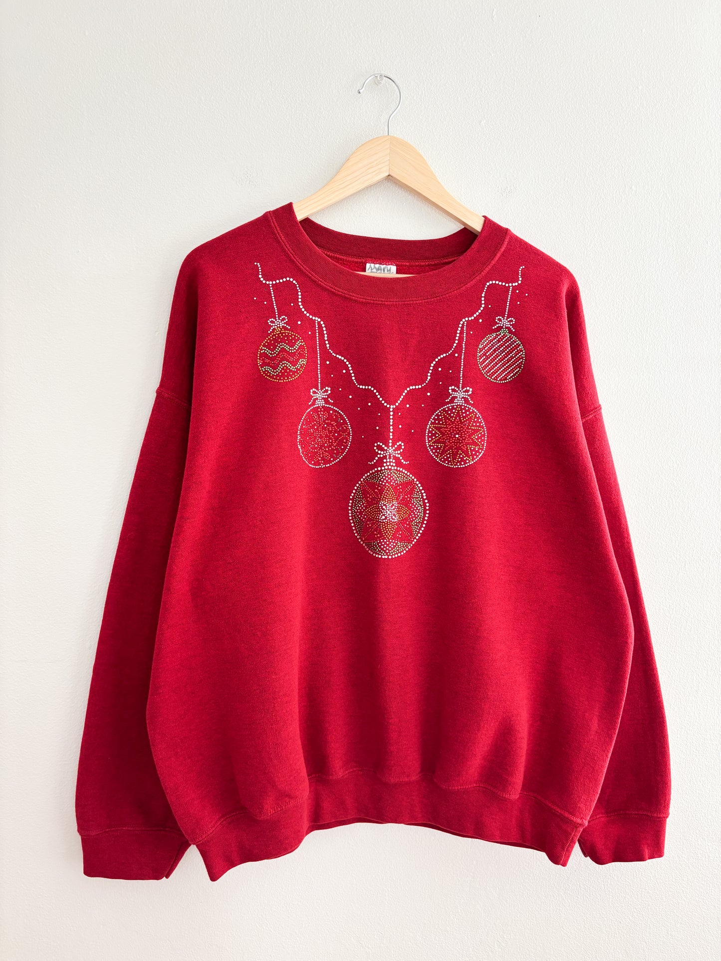 Vintage Ornament Bedazzled Crewneck (XL)