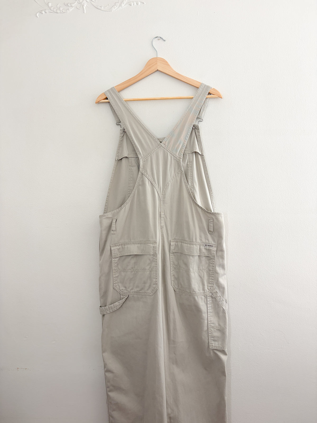 Vintage Khaki Overalls (L)