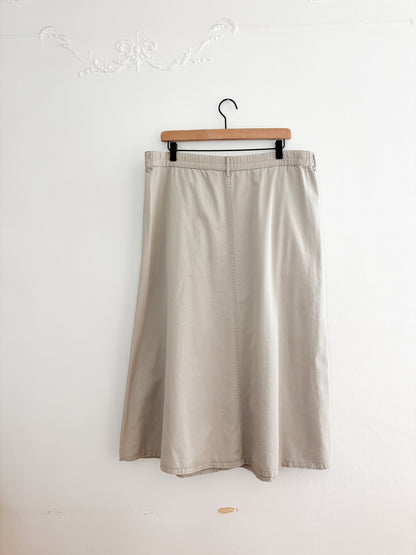 Vintage Khaki Skirt (36/37”)