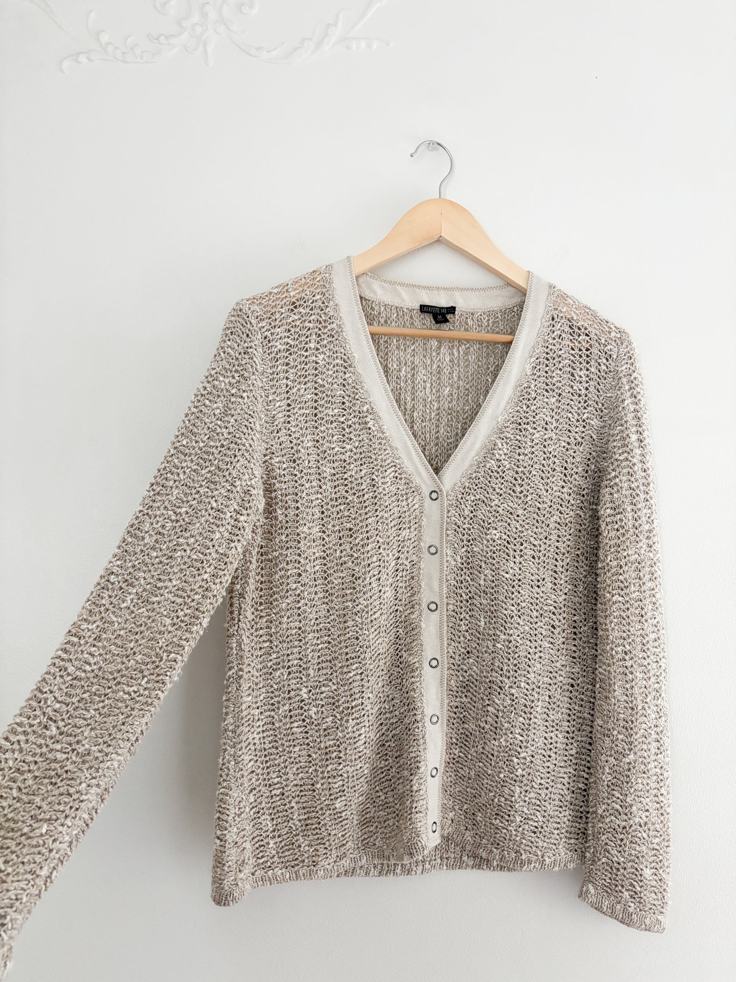 Lafayette 148 Crochet Cardigan (M)