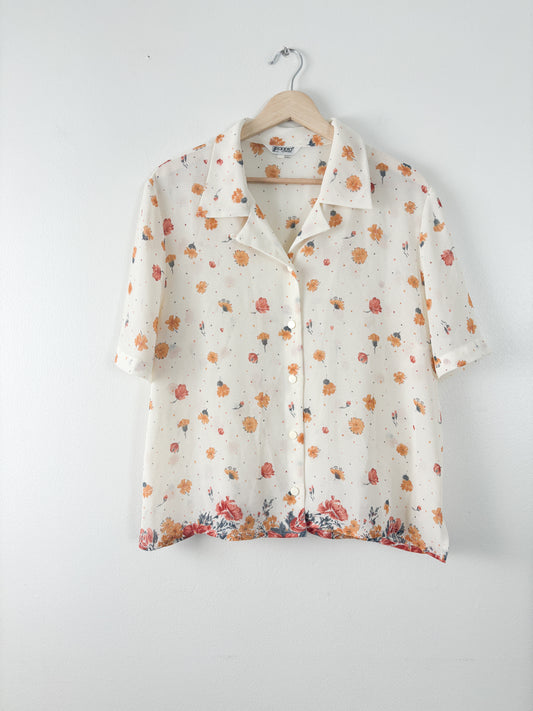 Vintage floral button down