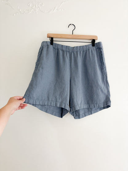 J Jill Linen Blue Shorts (L)