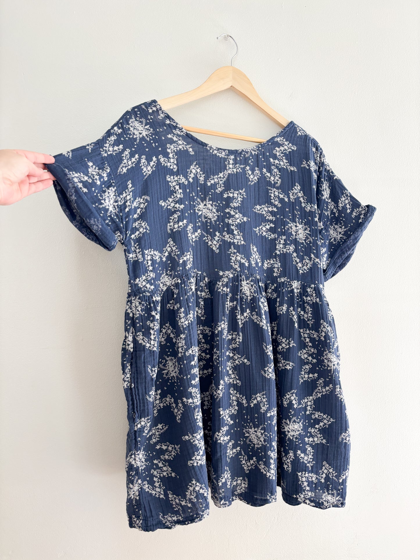 Free People Blue Floral Mini Dress
