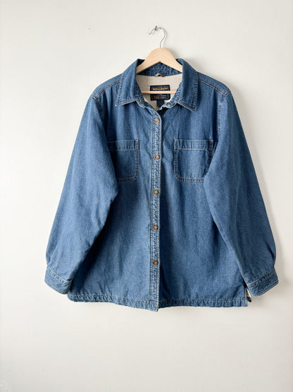 Woolrich Denim Sherpa Lined Shacket