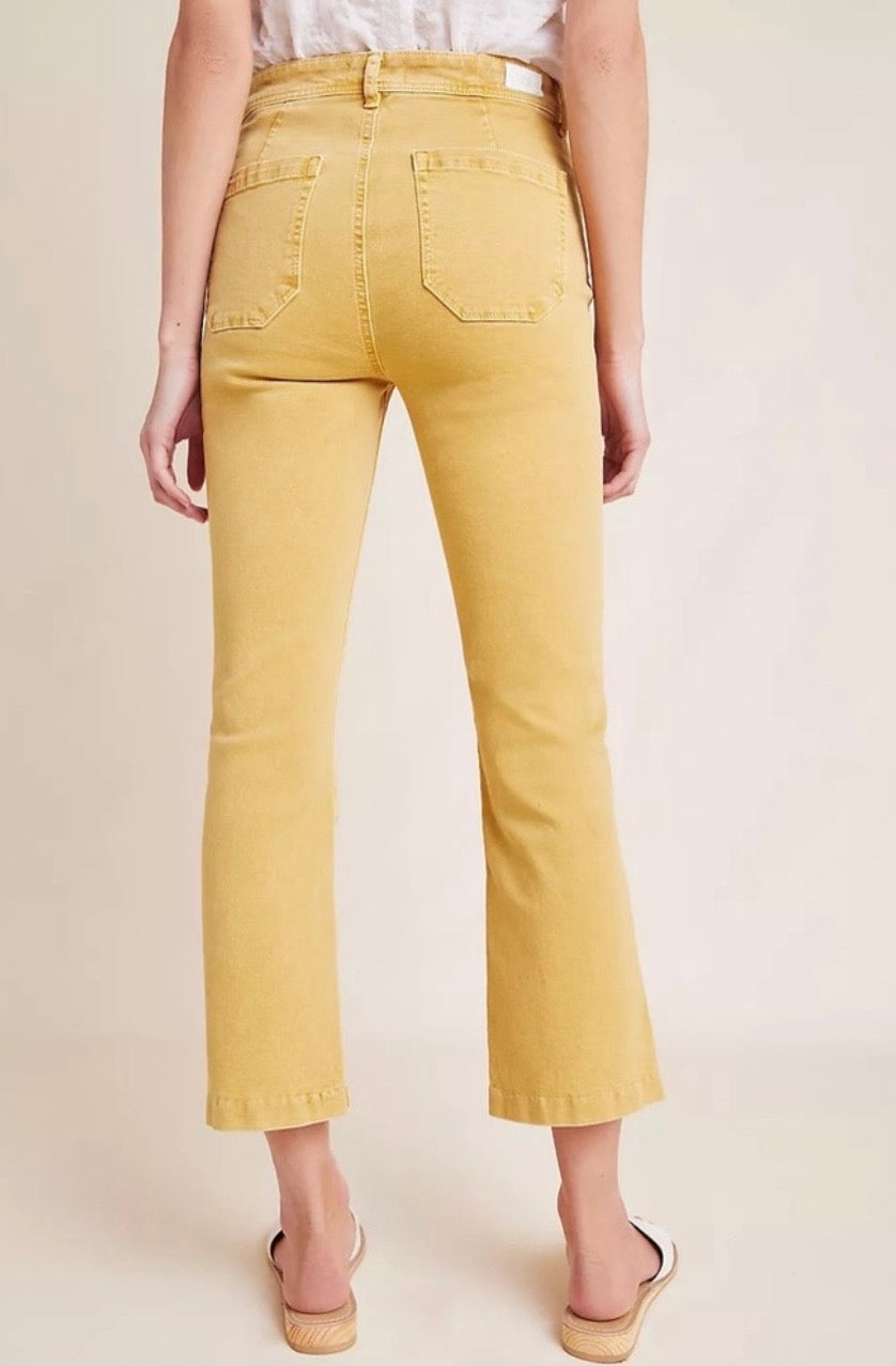 Paige Colette Crop Flare Pants (30)