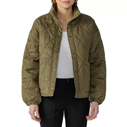 Green Quilted Puffer Jacket