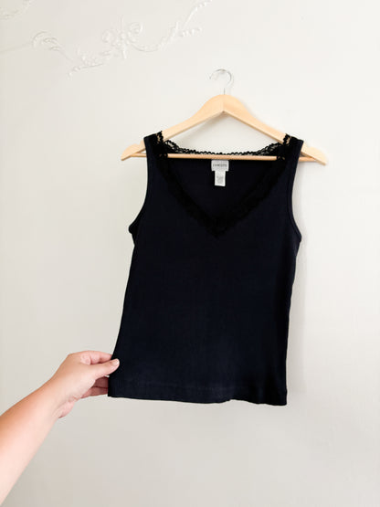 Vinatge Chico’s Black Ribbed Tank