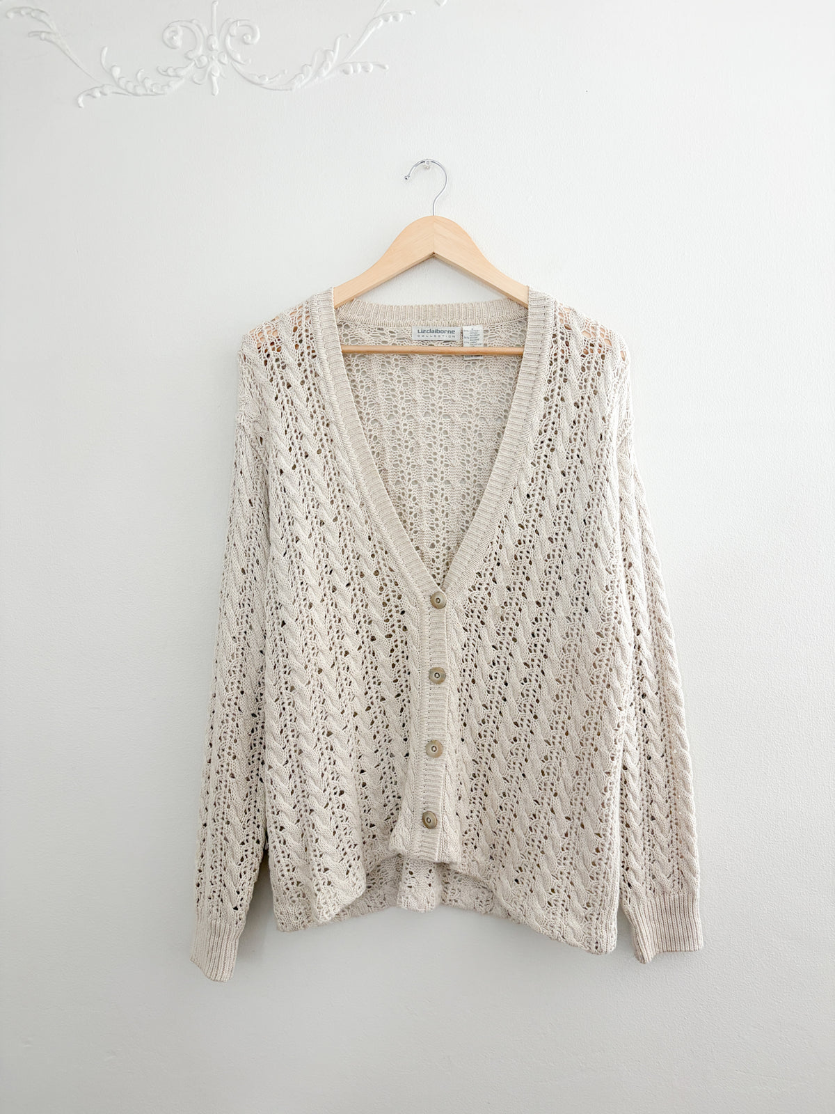 Vintage Liz Claiborne Knit Cardigan 
(S)