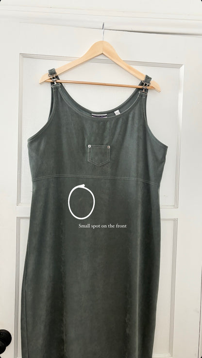 Vintage Faux Suede Dress (L)