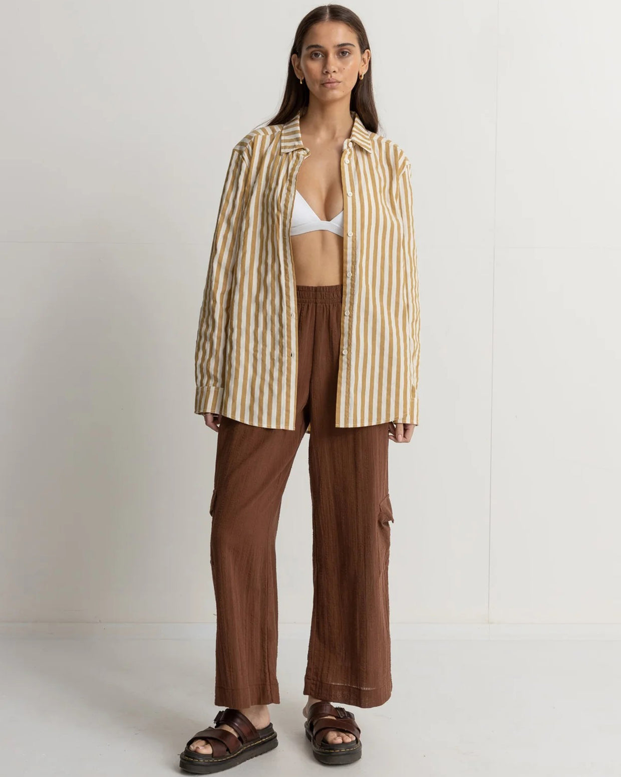 Rhythm Brown Easy Pants (2)