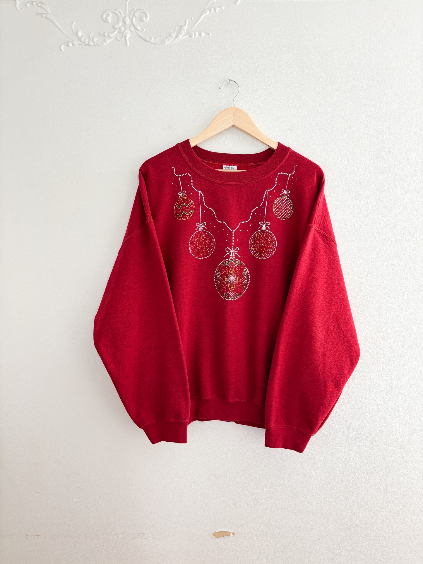Vintage Ornament Bedazzled Crewneck (XL)