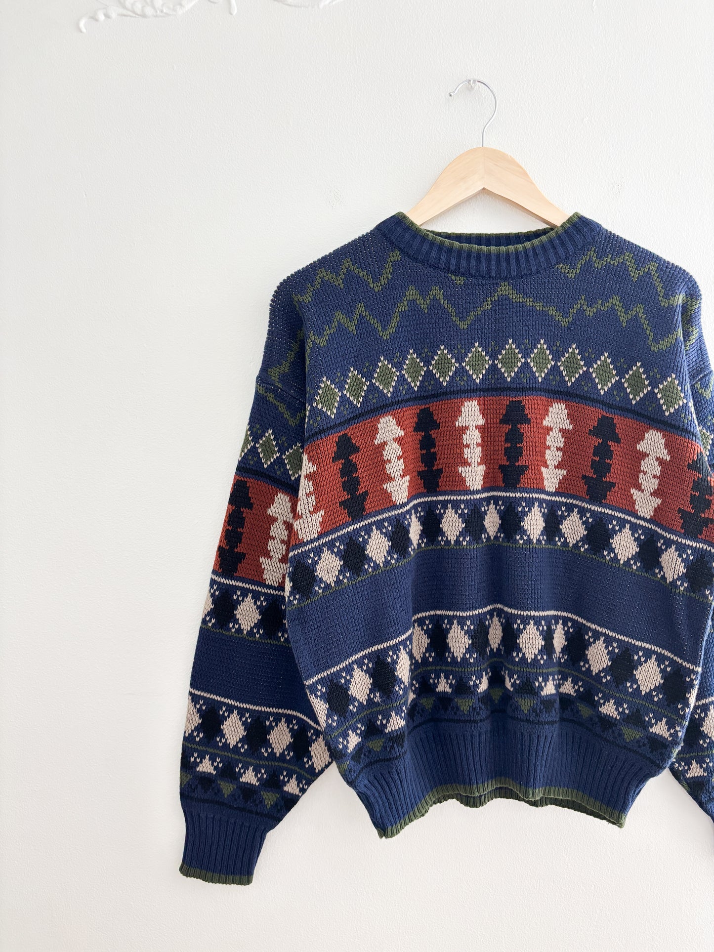 Vintage Patterned Knit (M)