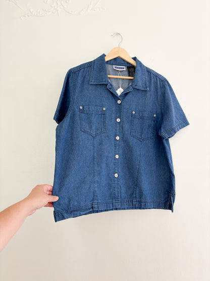 Vintage Denim Button Up (L)