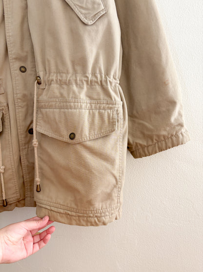 Vintage Plaid Lined Jacket (L)