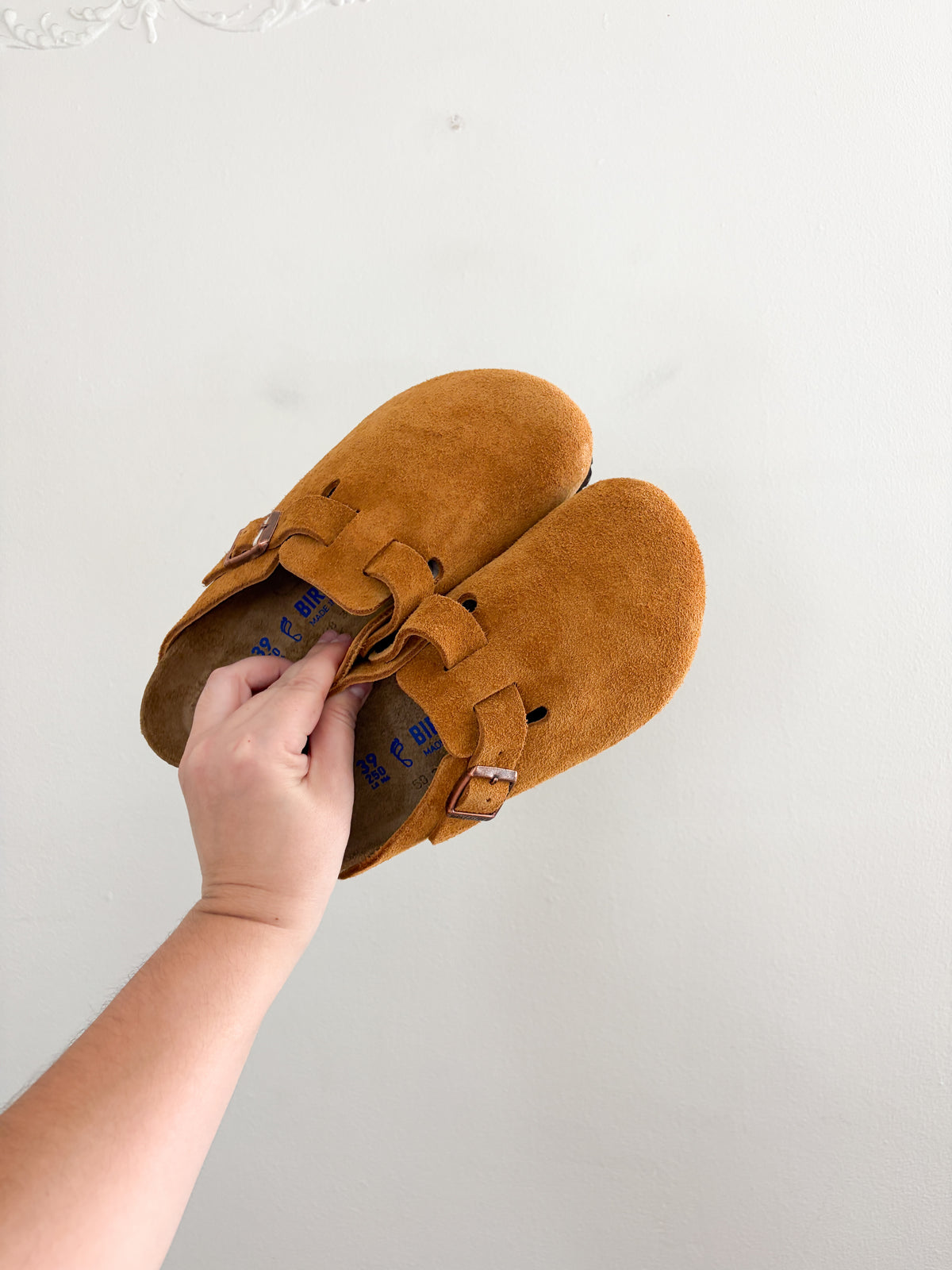NWT Birkenstock Boston Suede Clogs