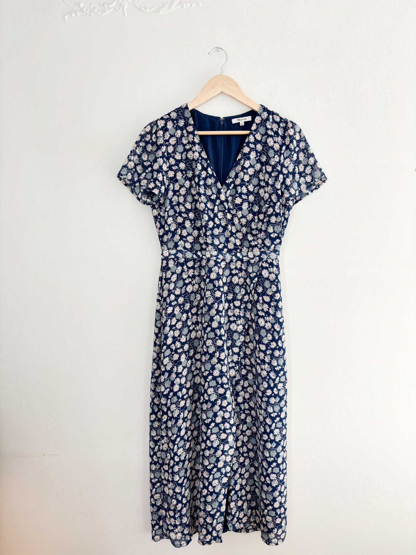 Madewell Blue Floral Dress (4)
