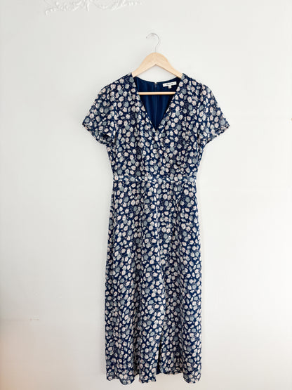 Madewell Blue Floral Dress (4)
