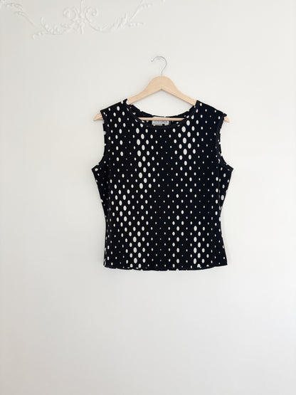 Vintage Polka Dot Tank Top (M)