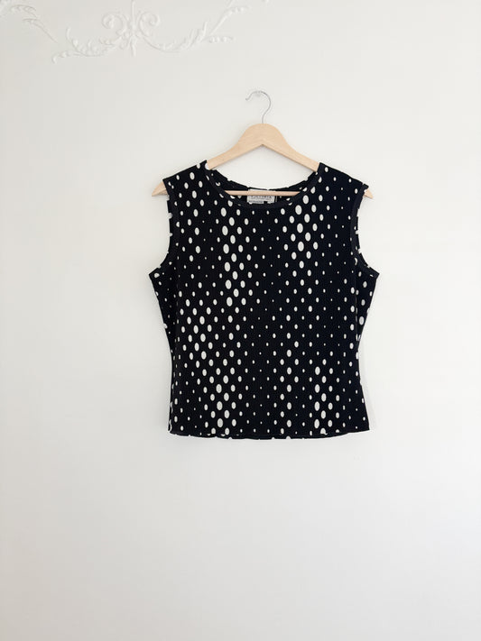 Vintage Polka Dot Tank Top (M)