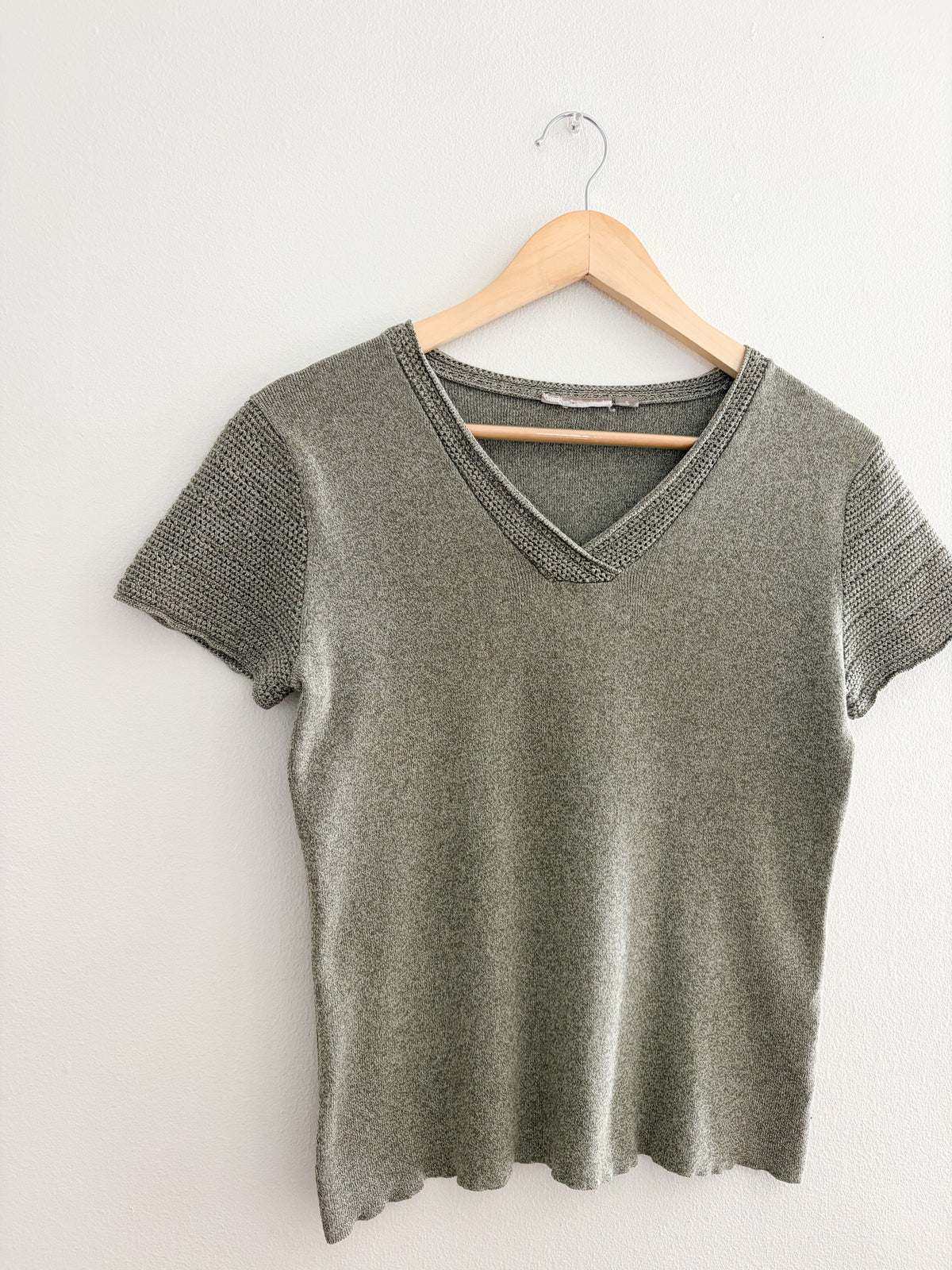 Croft & Barrow Green Knit top (S)