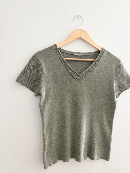 Croft & Barrow Green Knit top (S)