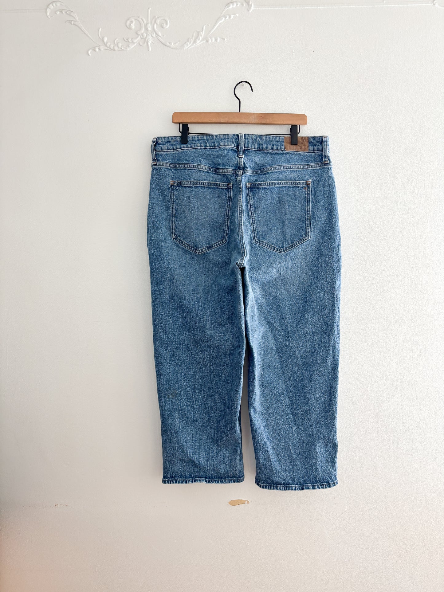 Madewell Curvy Perfect Vintage Wide Leg Crop Jeans (16W)