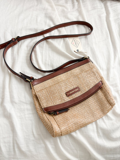 NWT St John’s Bay Woven Crossbody Purse