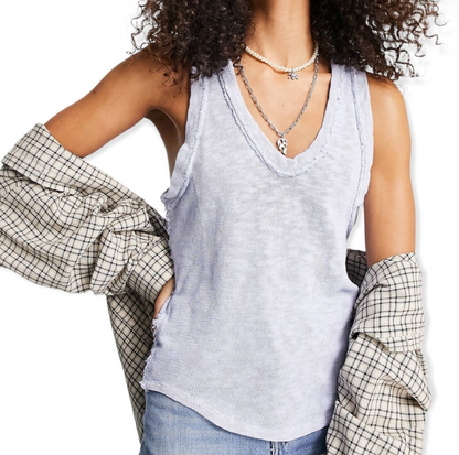 Free People Baby Blue Tank (S)