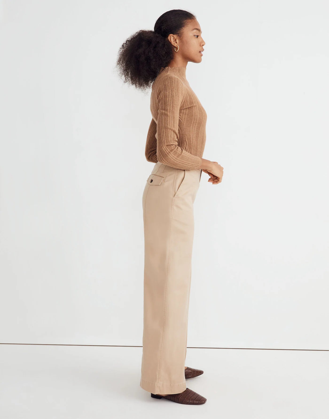 NWT Madewell Seamed Wide Leg Pants