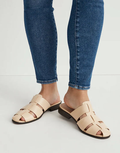 Madewell Dixson Fisherman Leather Mules
