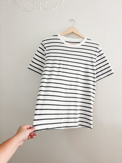 Striped Cotton Tee (S)