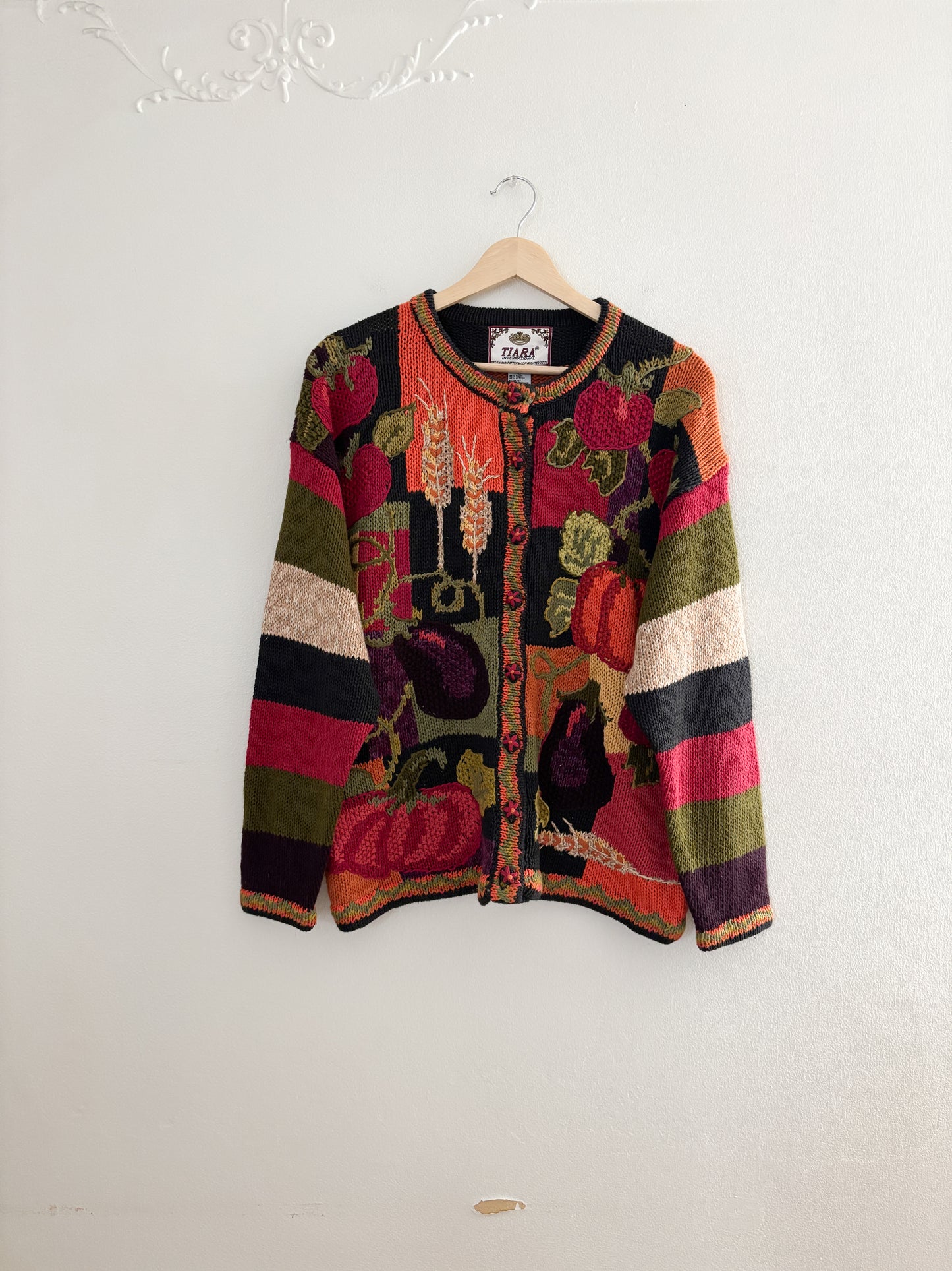 Vintage Fruit Harvest Cardigan (M)