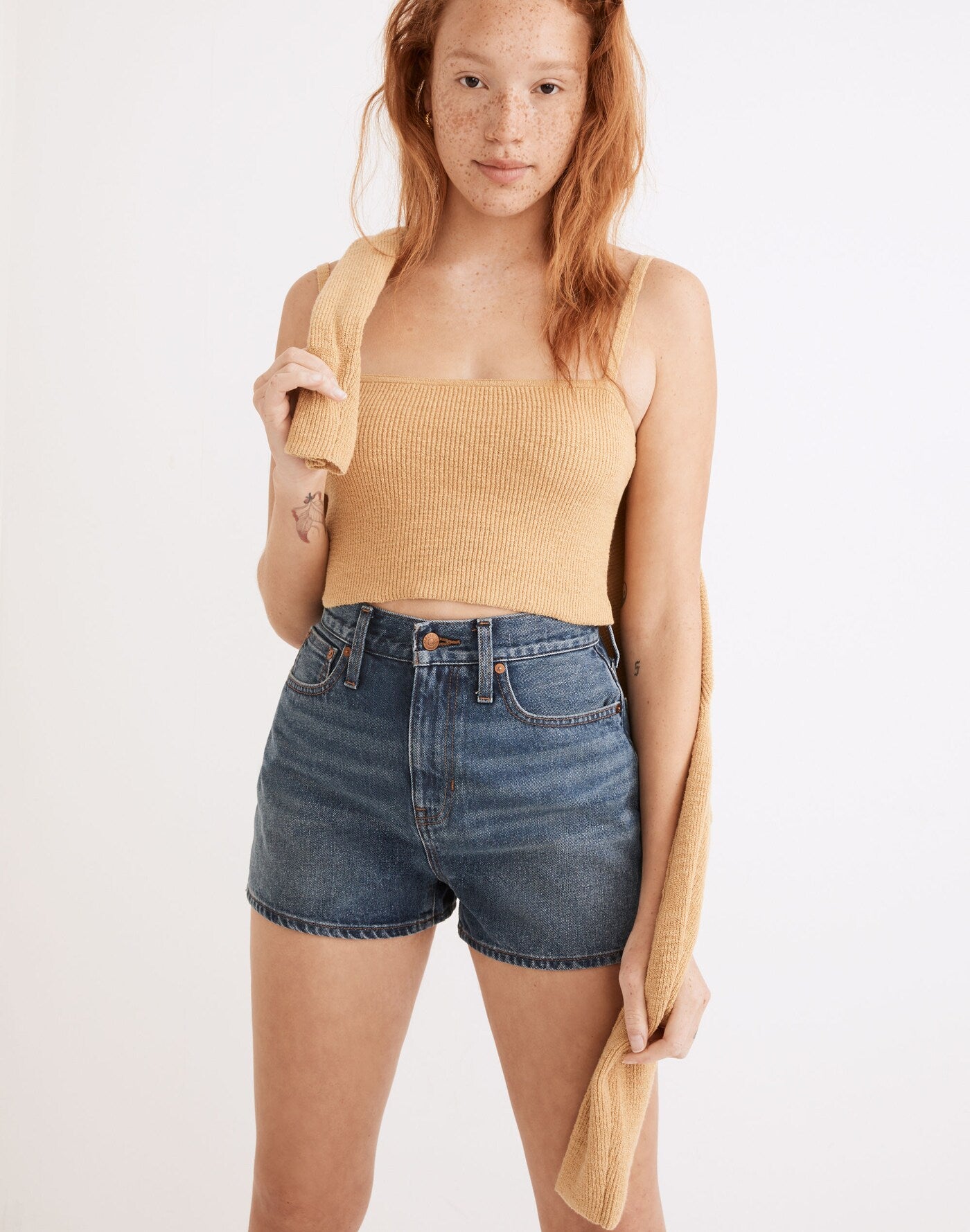 Madewell Knit Cropped Tank top (S/M)