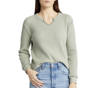 Madewell waffle long sleeve (M)