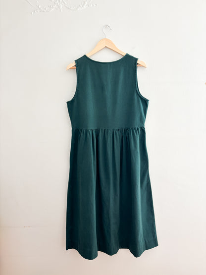Vintage Green Button Down Dress (S)
