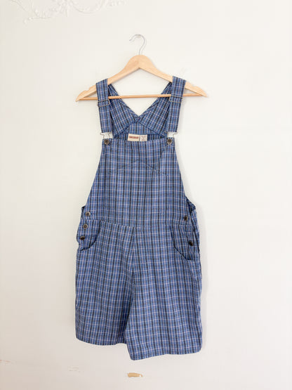 Vintage Plaid Overalls (S)
