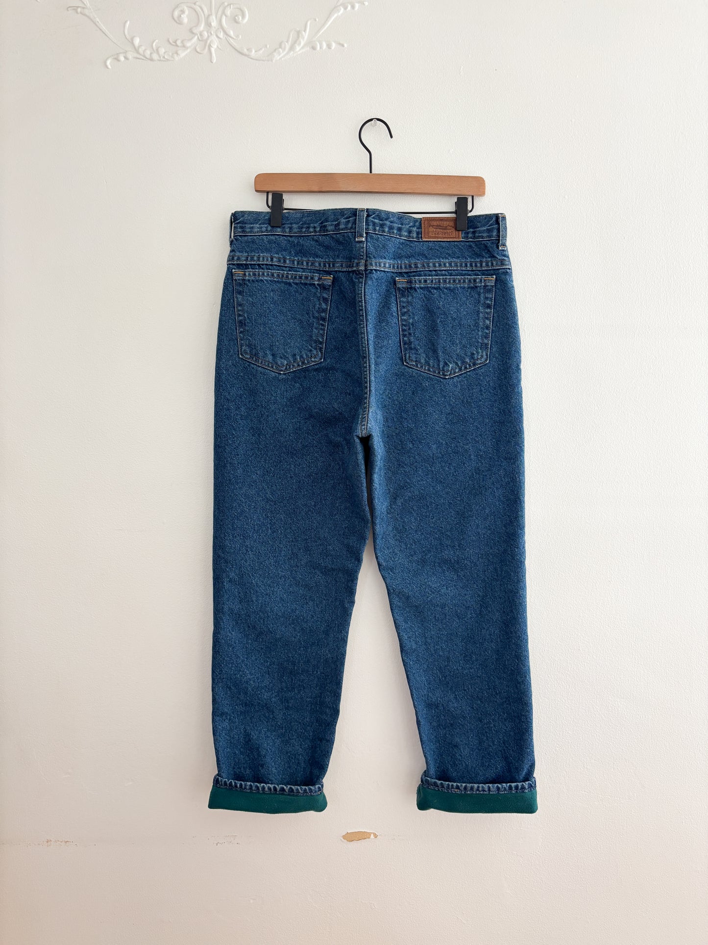 Vintage LL Bean Fleece Lined Jeans (32/33”)