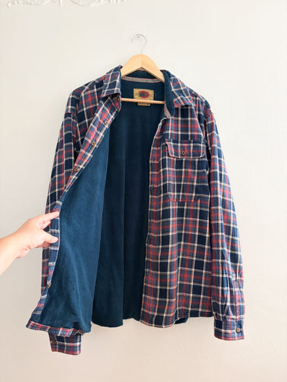 Vintage Plaid Fleece Lined Flannel (XXL)