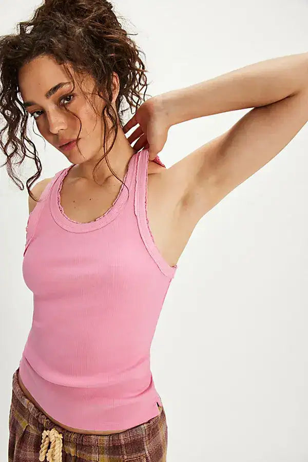Free People Pink Tank Top (M)