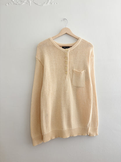 Vintage Henley Sweater (M)