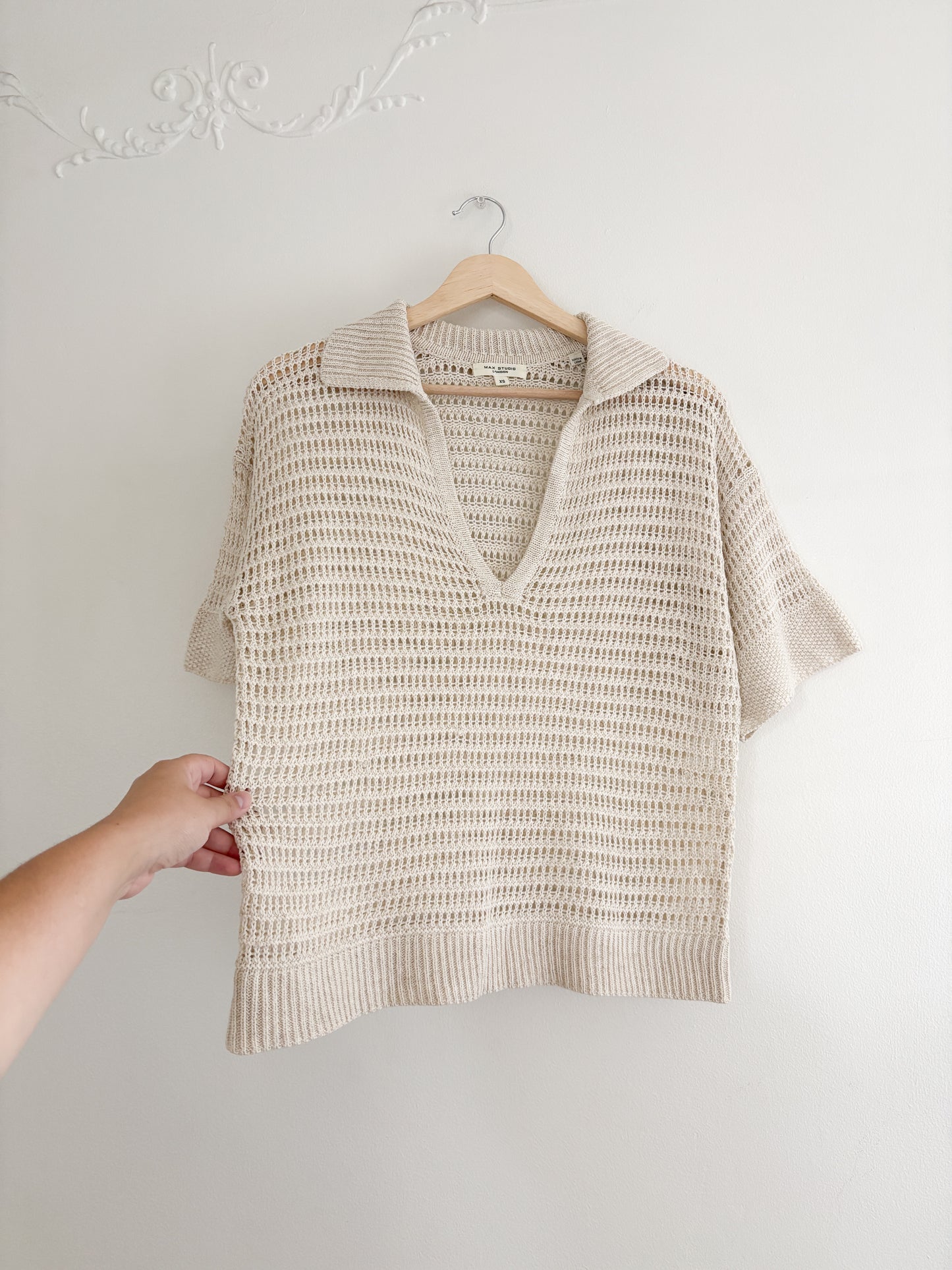 Max Studio Crochet Top