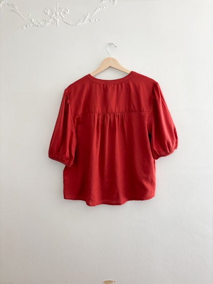 Ana Puff Sleeve Blouse (M)