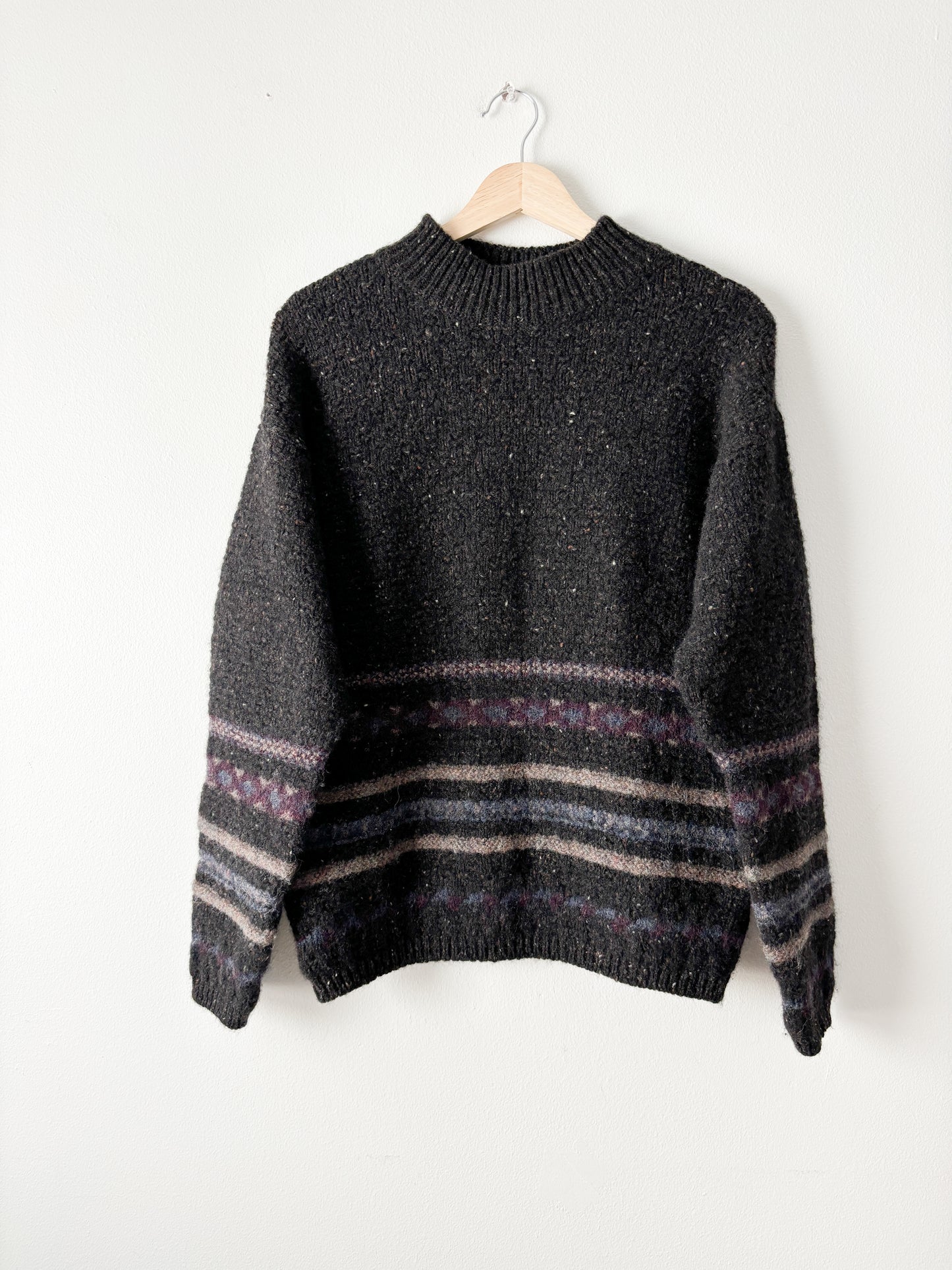 Bass Patterned Mockneck Sweater